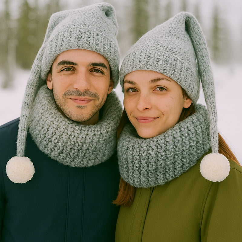 Conjunto Gorro Sueños Invernales + Cuello Caricia Invernal